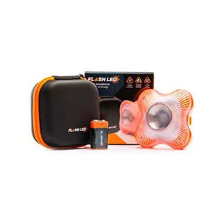Flash LED - Baliza Autónoma Emergencia, Luz de Preseñalización Peligro