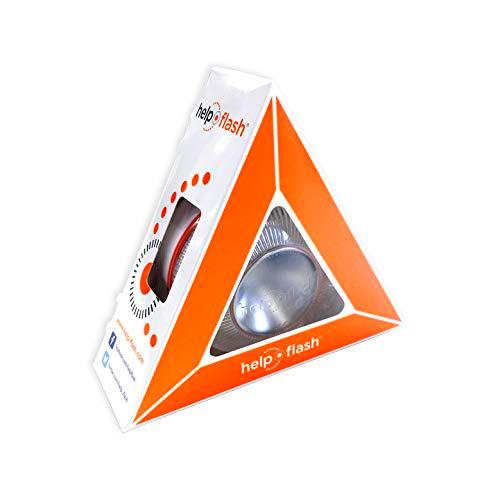 HELP FLASH - luz de emergencia AUTÓNOMA, señal v16 de preseñalización de  peligro y linterna, homologada, normativa DGT, V16, con base imantada,  activa