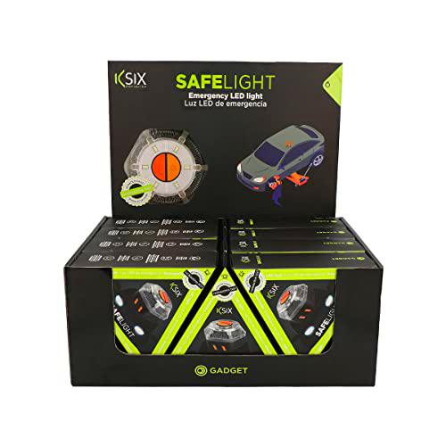Pack 12 Luces de Emergencia V16 Ksix, Safe Light, Articulada