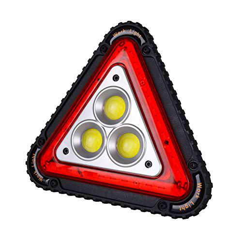 Wolfteeth Advertencia triángulo LED trabajo luz coche carretera emergencia lámpara USB recargable 4 modos
