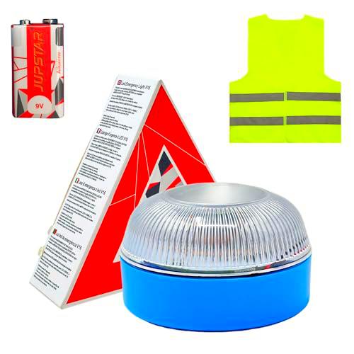 MAGIC SELECT Luz Emergencia V16 para Señalización en Carretera de Coche y Moto