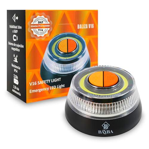 Luz de emergencia para coche homologada DGT con base imantada