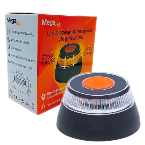 MegaLed Luz de Emergencia V16 Geolocalizada y conectada con la DGT 3.0