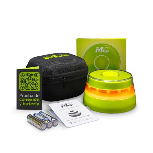 LIGHTMUP LITE Baliza V16 homologada DGT 3.0-Geolocalización IoT-Luz emergencia conectada-Señalización flash coche-Obligatoria en 2026-Datos Telefónica Tech hasta 2038
