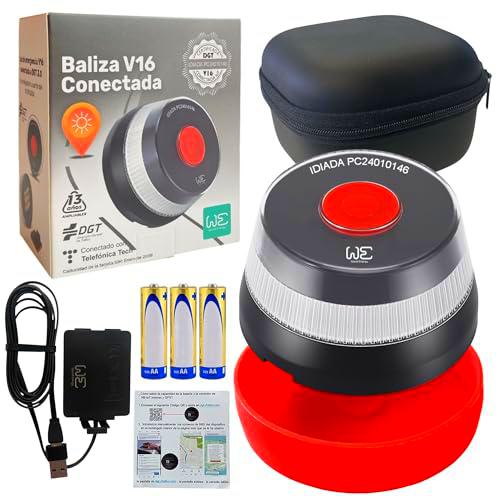 Kit de seguridad con Baliza de Emergencia V16 Geolocalizada y Conectada DGT 3.0 (Obligatoria)