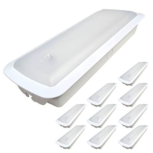LED ATOMANT Pack 10x Luz de Emergencia LED Empotrable o Superficie con AUTOTEST