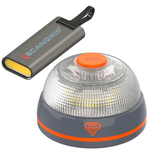 Hero Driver LED Baliza V16 Conectada DGT 3.0 + Linterna LED Recargable USB