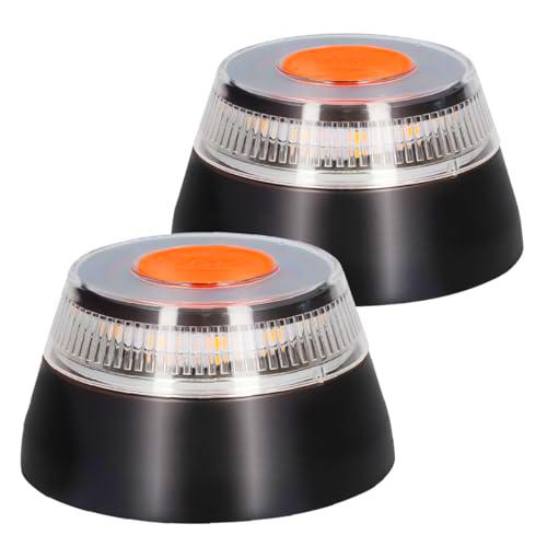 PMK GRUPO Luz Emergencia Coche Homologado DGT con Geolocalización | Luz avería coche [Visibilidad 1 Km] Baliza V16 con GPS y Base Imantada