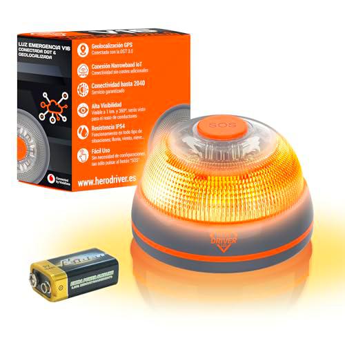 Hero Driver LED Baliza V16 Conectada y Geolocalizada Certificada DGT 3.0