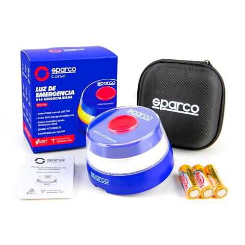 Sparco Luz Emergencia Coche V16 Homologada DGT 3.0 con Geolocalización