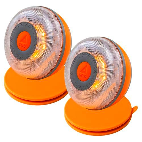 2X Luz de Emergencia V16 Conectada Homologada, DGT 3.0