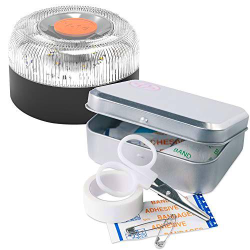 BALIZAUTO - luz Emergencia AUTÓNOMA, señal v16 preseñalización Peligro