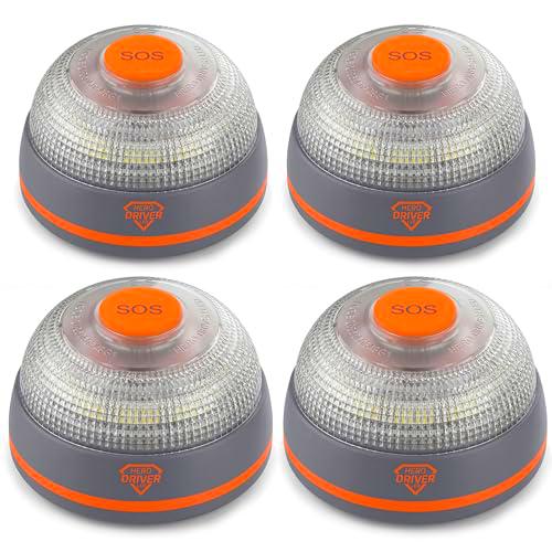 Pack 4x Hero Driver LED Baliza V16 Conectada y Geolocalizada