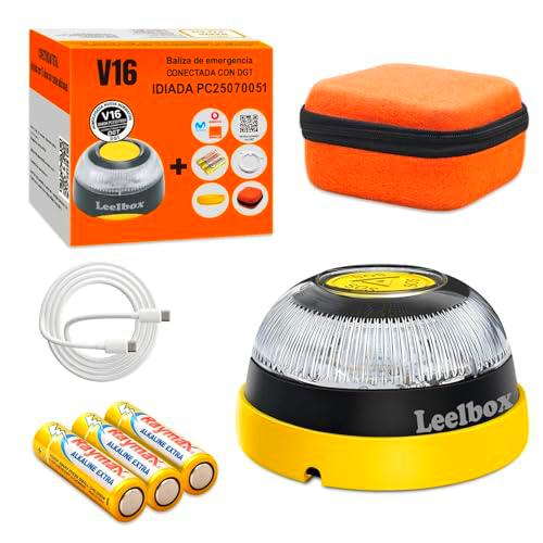 LAIVIYA Luz Emergencia Coche Homologado DGT, Luz Emergencia Coche V16