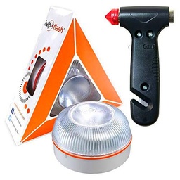 HELP FLASH - luz de Emergencia AUTÓNOMA preseñalización Peligro y Linterna